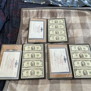 Collectible Currency Display with Certificates